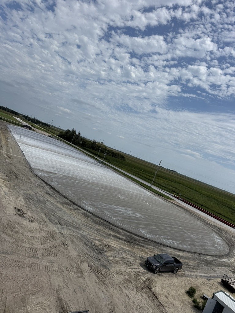 RCC surface during construction